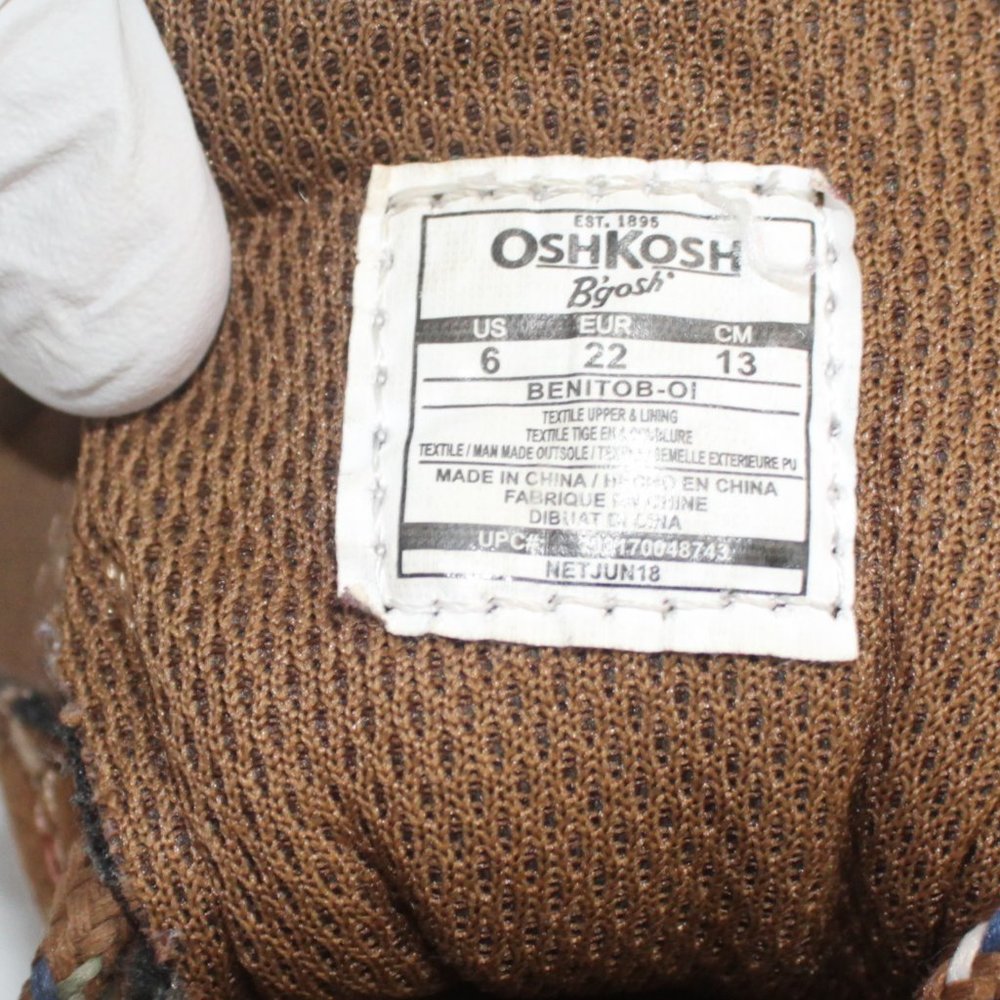 Osh Kosh B'gosh Benito Size 6 Baby Toddler Brown Leather Lace Up Boots #128 - Picture 11 of 11